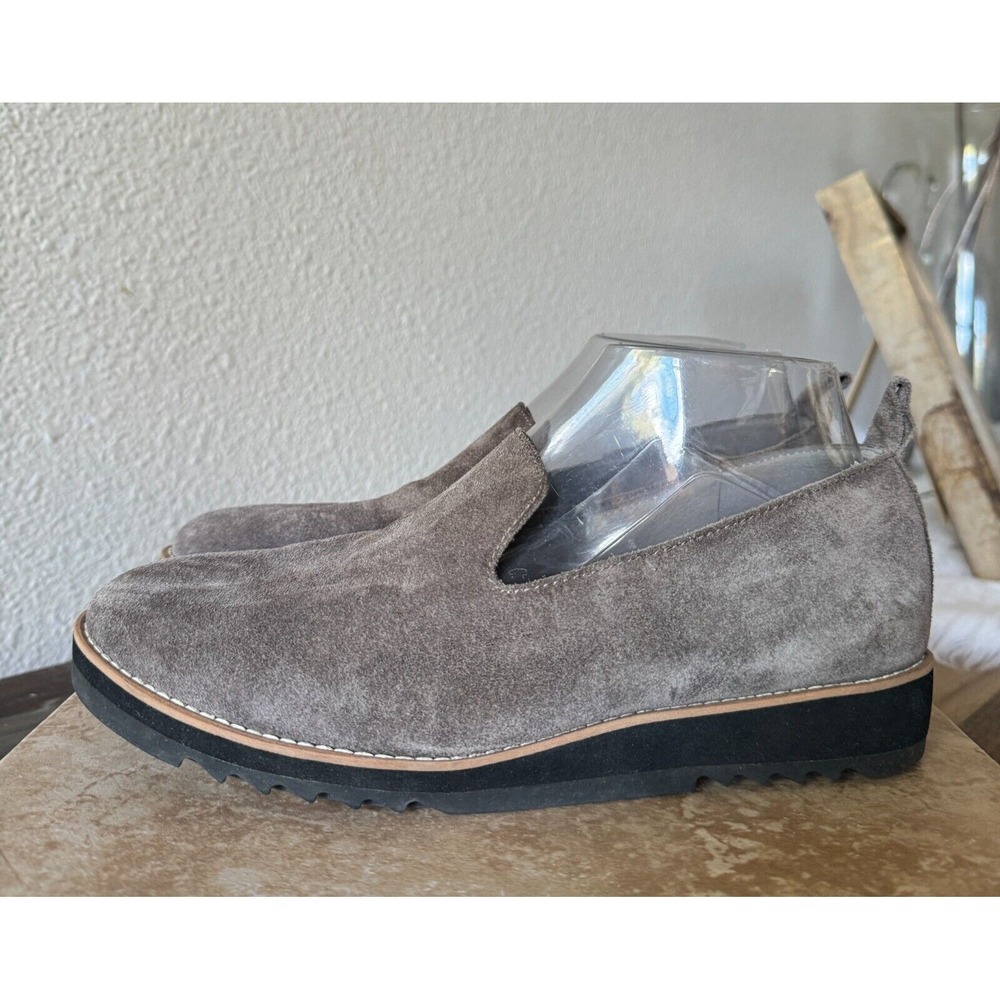 Eileen Fisher‎ Loafers Womens 8.5 Genuine Suede Leather Slip On Comfort Shoes
